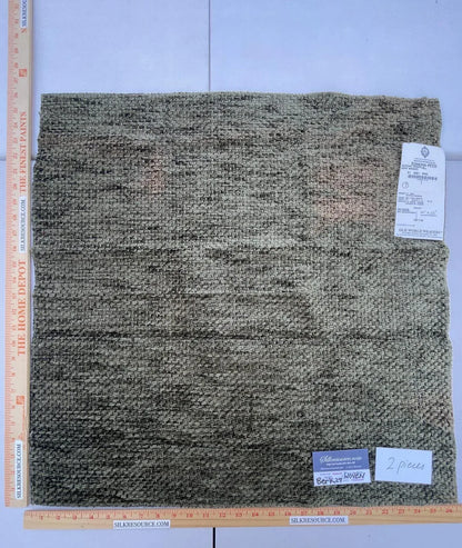 8 Berkbox29 Scalamandre Woven Auteuil Chenille Vert Bronze Green  Edmond Petit Paris