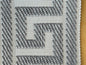 Scalamandre Trim Cascade Gray on Cream  gimps braids 100% Silk Greek key Geometric MSRP USD90/y