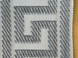 Scalamandre Trim Cascade Gray on Cream  gimps braids 100% Silk Greek key Geometric MSRP USD90/y