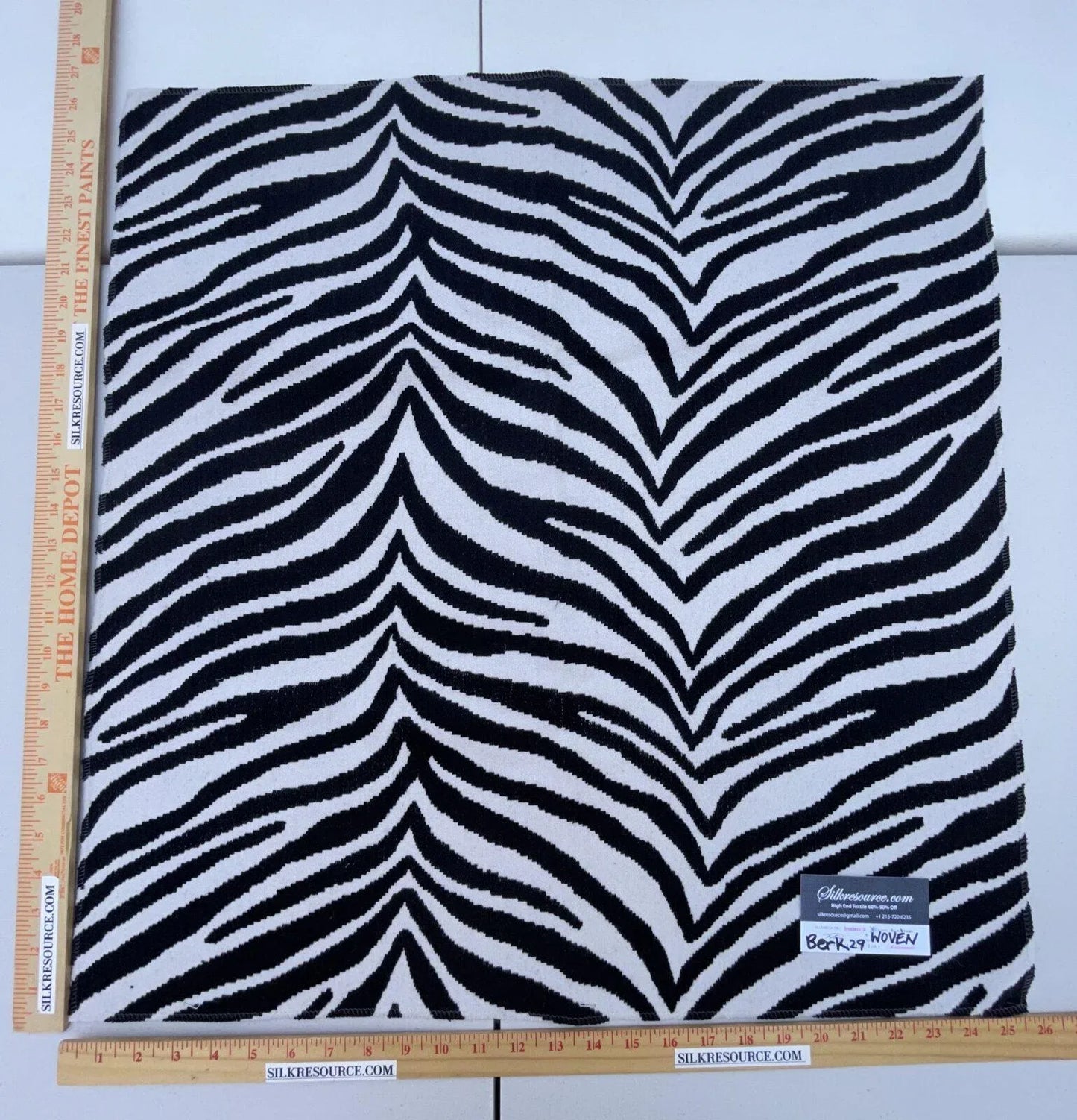 13 Berkbox29 Scalamandre Woven Black And White Zebra Animal Skin Woven
