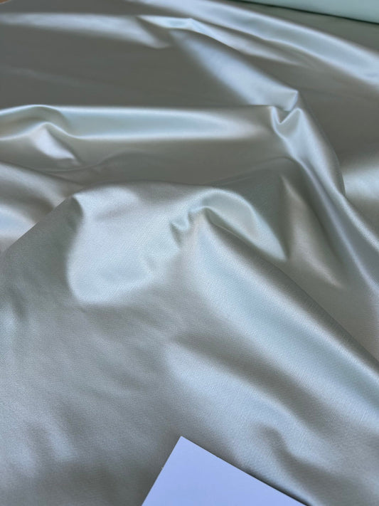 Mirror Lake Silk Satin with Cotton Smooth Minty Green MSRP USD 360+/yard