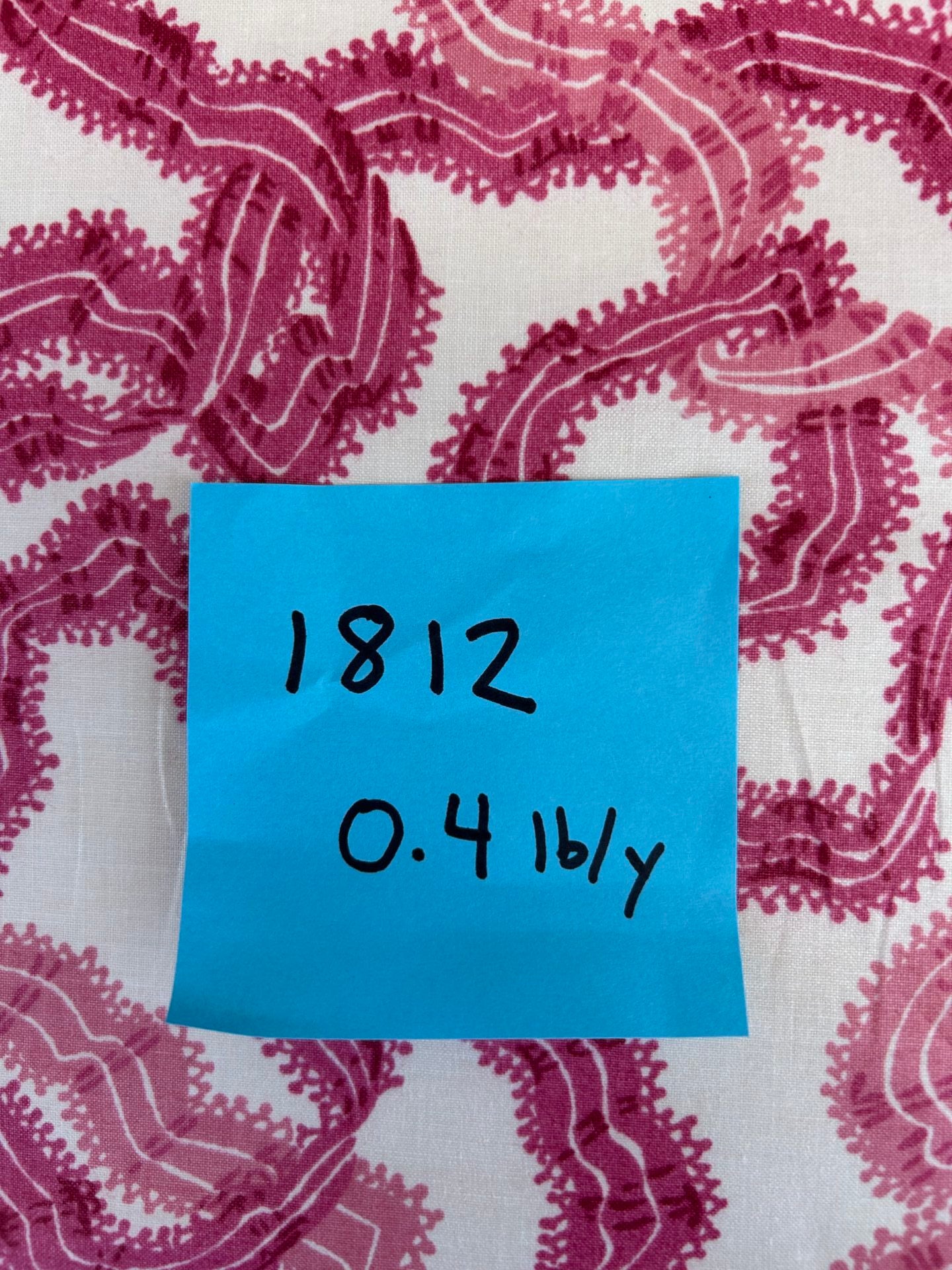 By yard Ribbons for Eliza British Chintz Pink and Red on White MSRP 245/Yard