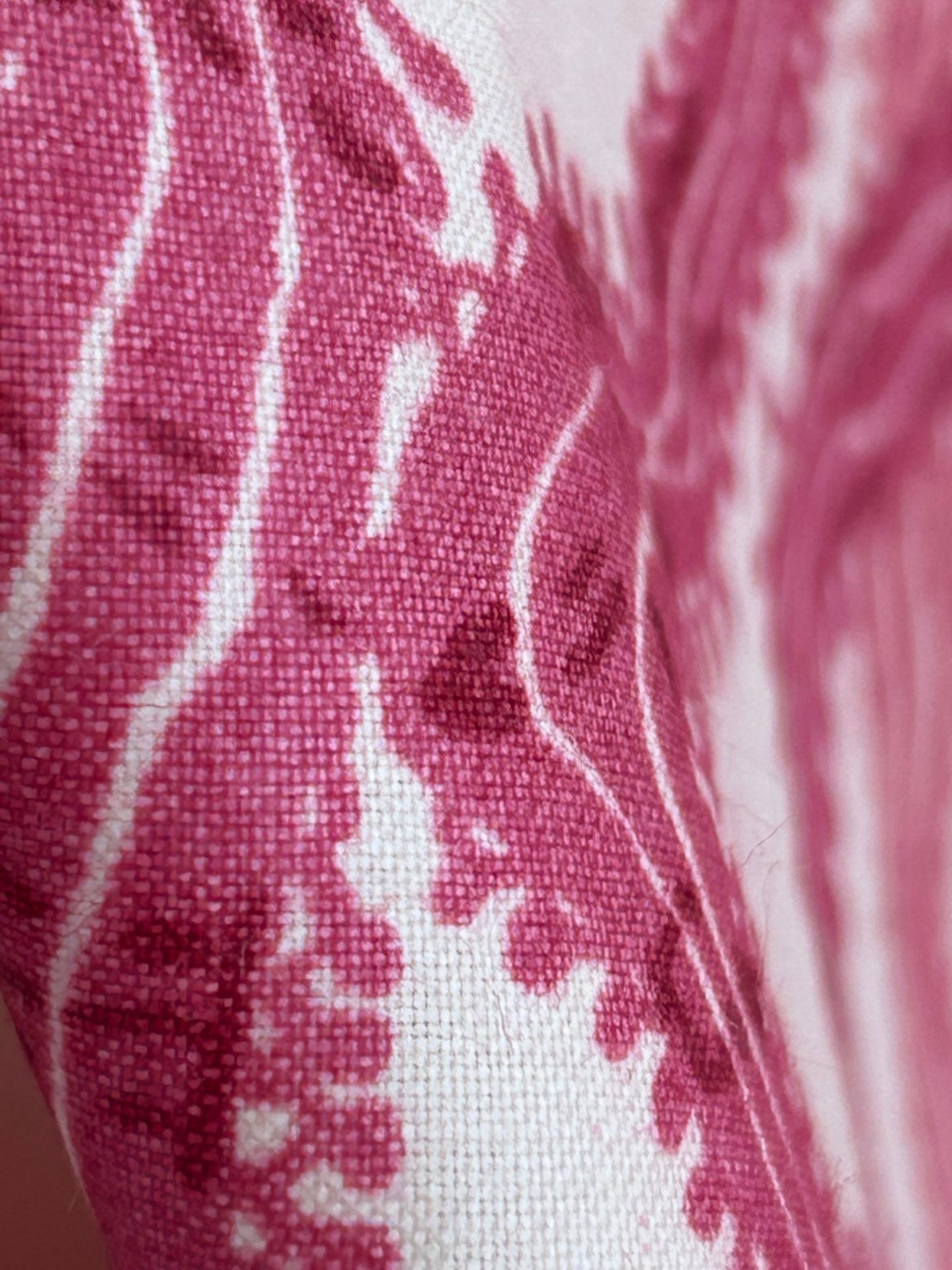 By yard Ribbons for Eliza British Chintz Pink and Red on White MSRP 245/Yard