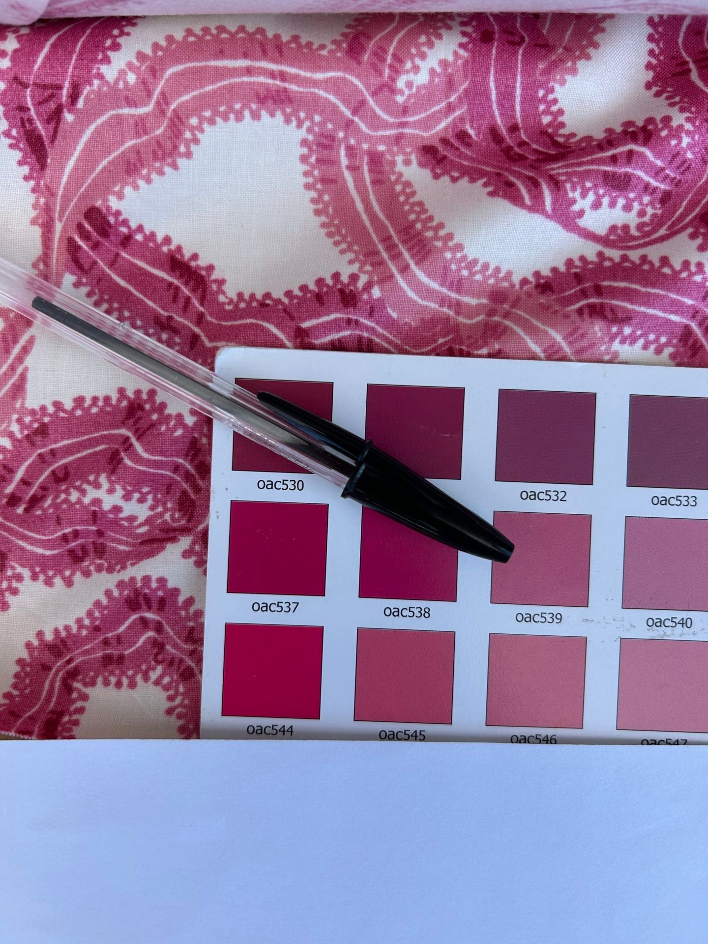 By yard Ribbons for Eliza British Chintz Pink and Red on White MSRP 245/Yard