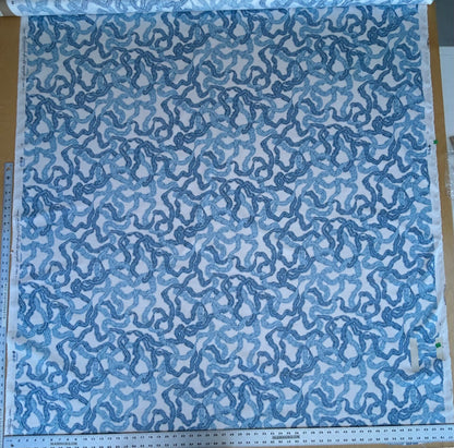 By yard Ribbons for Eliza British Chintz Sky Blue on White MSRP 245/Yard