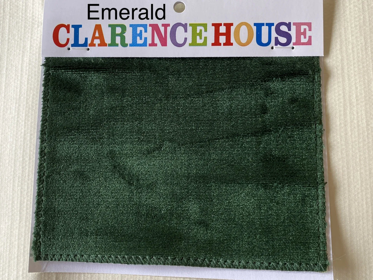 Clarence House Traviata Emerald Silk Velvet Grospoint Woven Green Solid