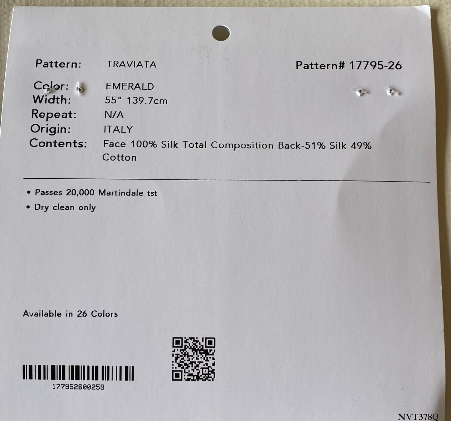 Clarence House Traviata Emerald Silk Velvet Grospoint Woven Green Solid