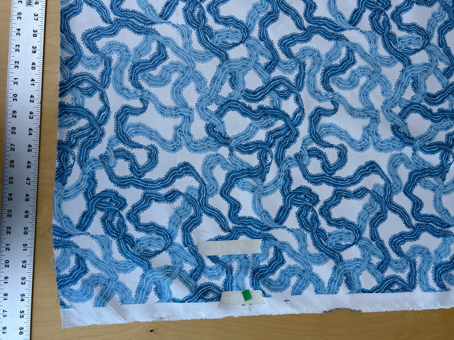 By yard Ribbons for Eliza British Chintz Sky Blue on White MSRP 245/Yard