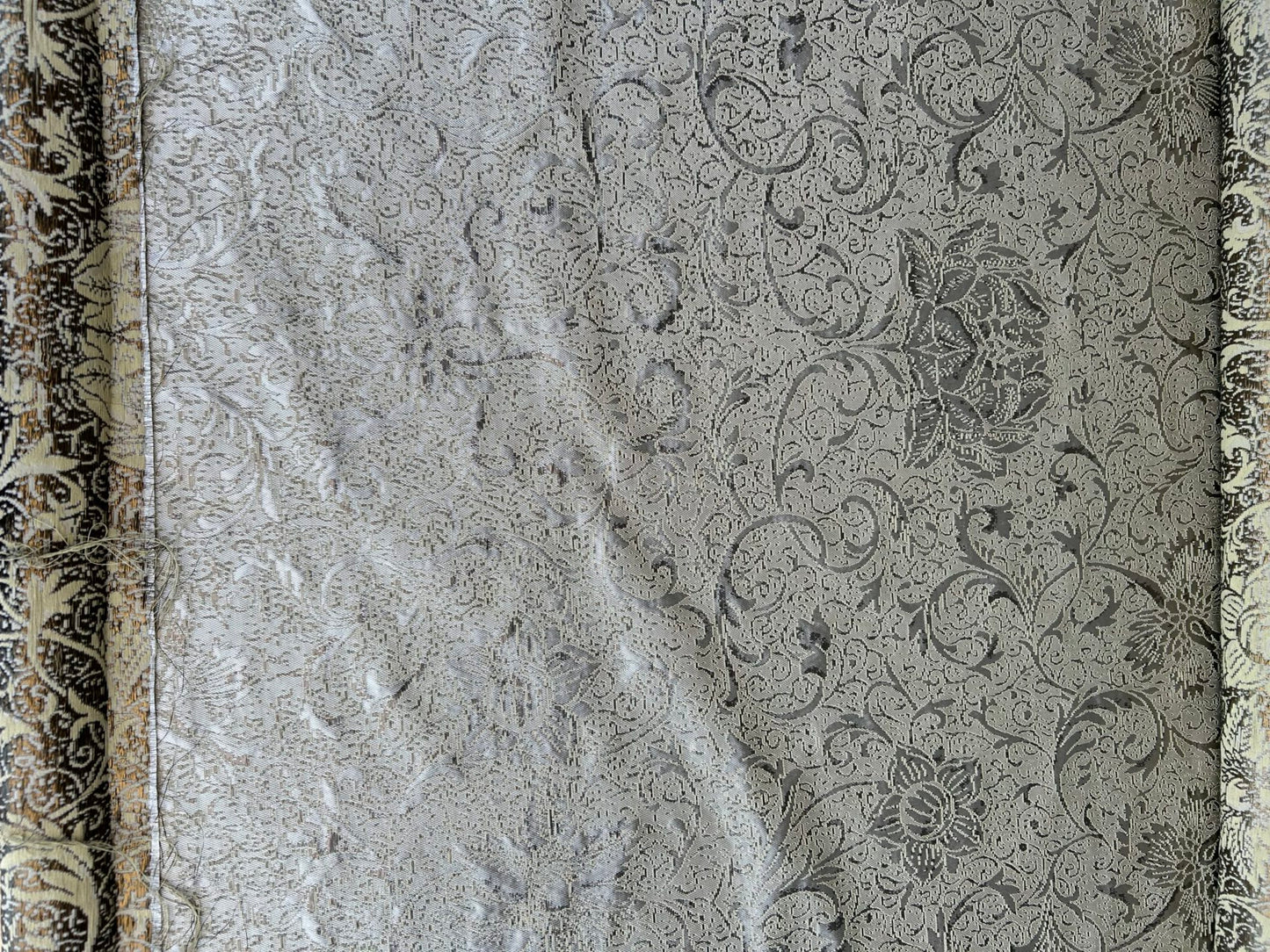 by yard Boboli Garden Silk Damask Italian Metallic Vanilla Gold MSRP USD 568/yard