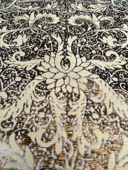 by yard Boboli Garden Silk Damask Italian Metallic Vanilla Gold MSRP USD 568/yard