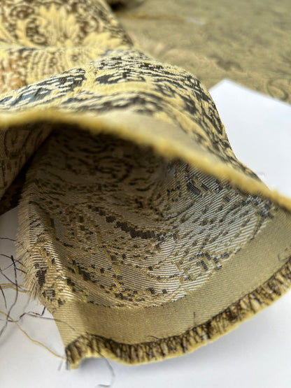 by yard Boboli Garden Silk Damask Italian Metallic Vanilla Gold MSRP USD 568/yard
