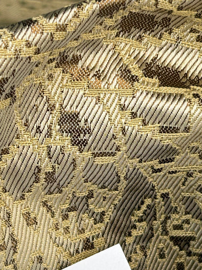by yard Boboli Garden Silk Damask Italian Metallic Vanilla Gold MSRP USD 568/yard