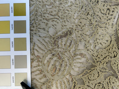 by yard Boboli Garden Silk Damask Italian Metallic Vanilla Gold MSRP USD 568/yard
