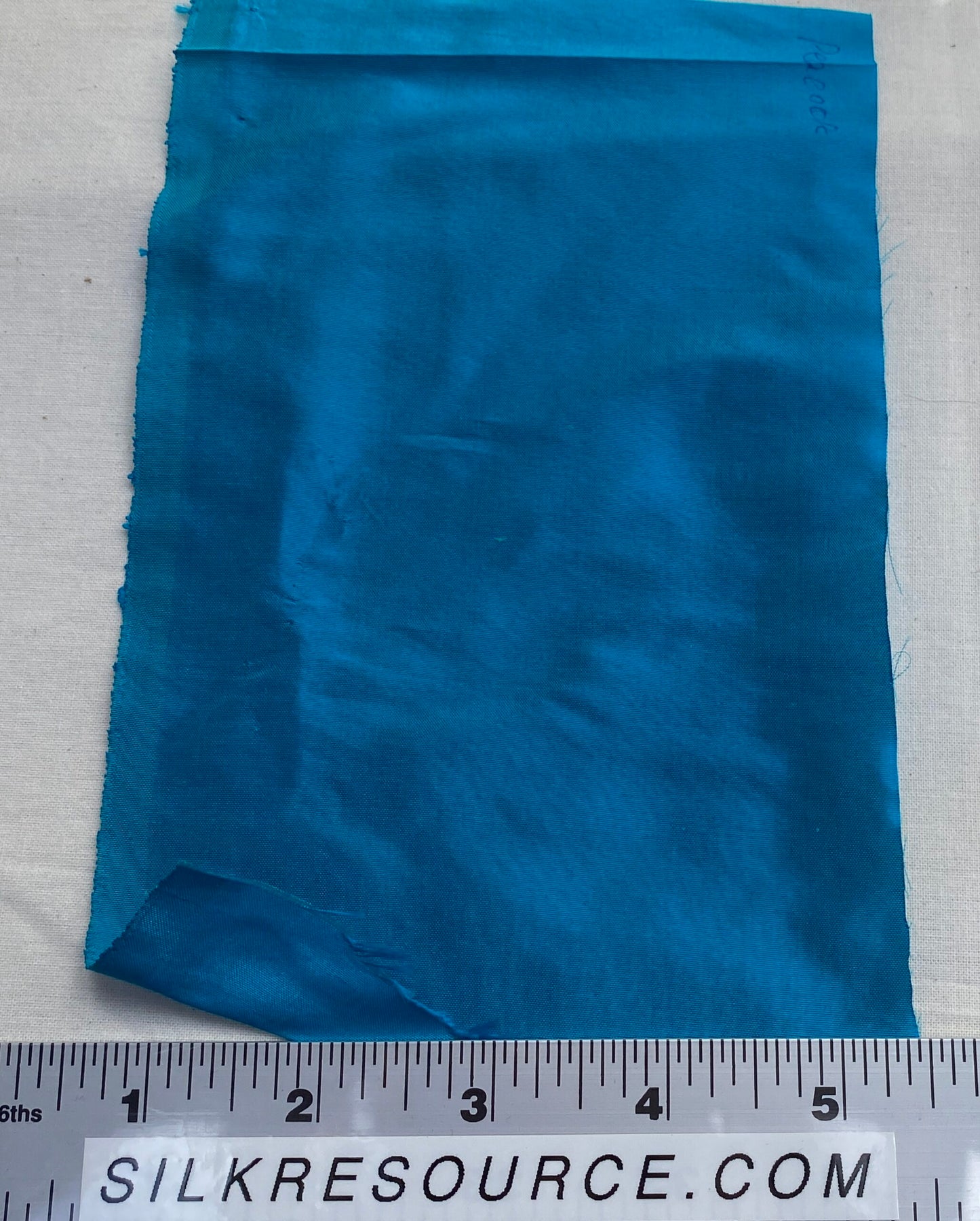 High end Shangri-la 100% Silk Dupionni Peacock Blue Radiance