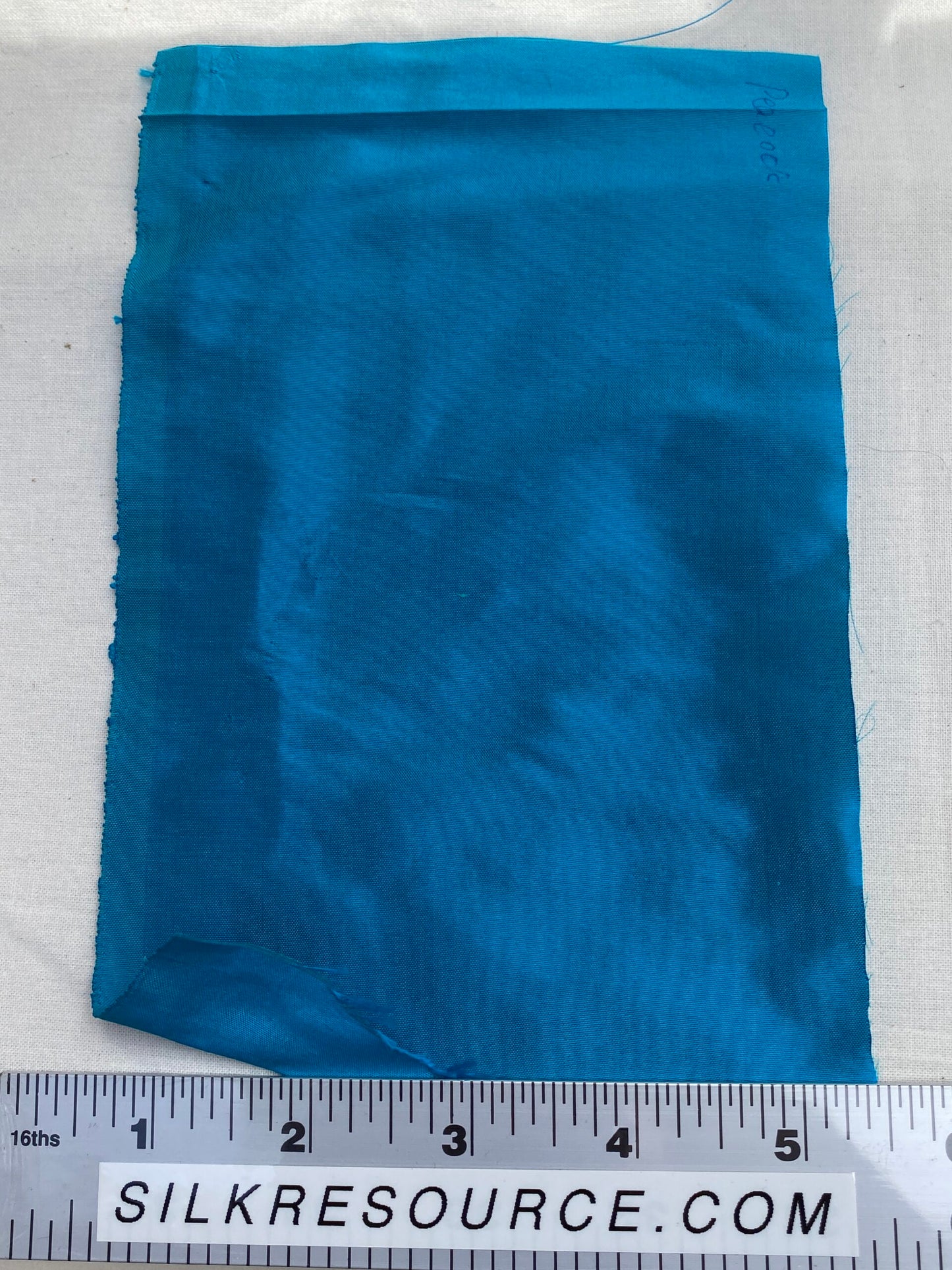 High end Shangri-la 100% Silk Dupionni Peacock Blue Radiance