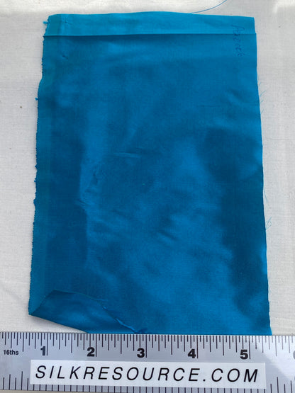 High end Shangri-la 100% Silk Dupionni Peacock Blue Radiance