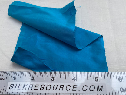 High end Shangri-la 100% Silk Dupionni Peacock Blue Radiance