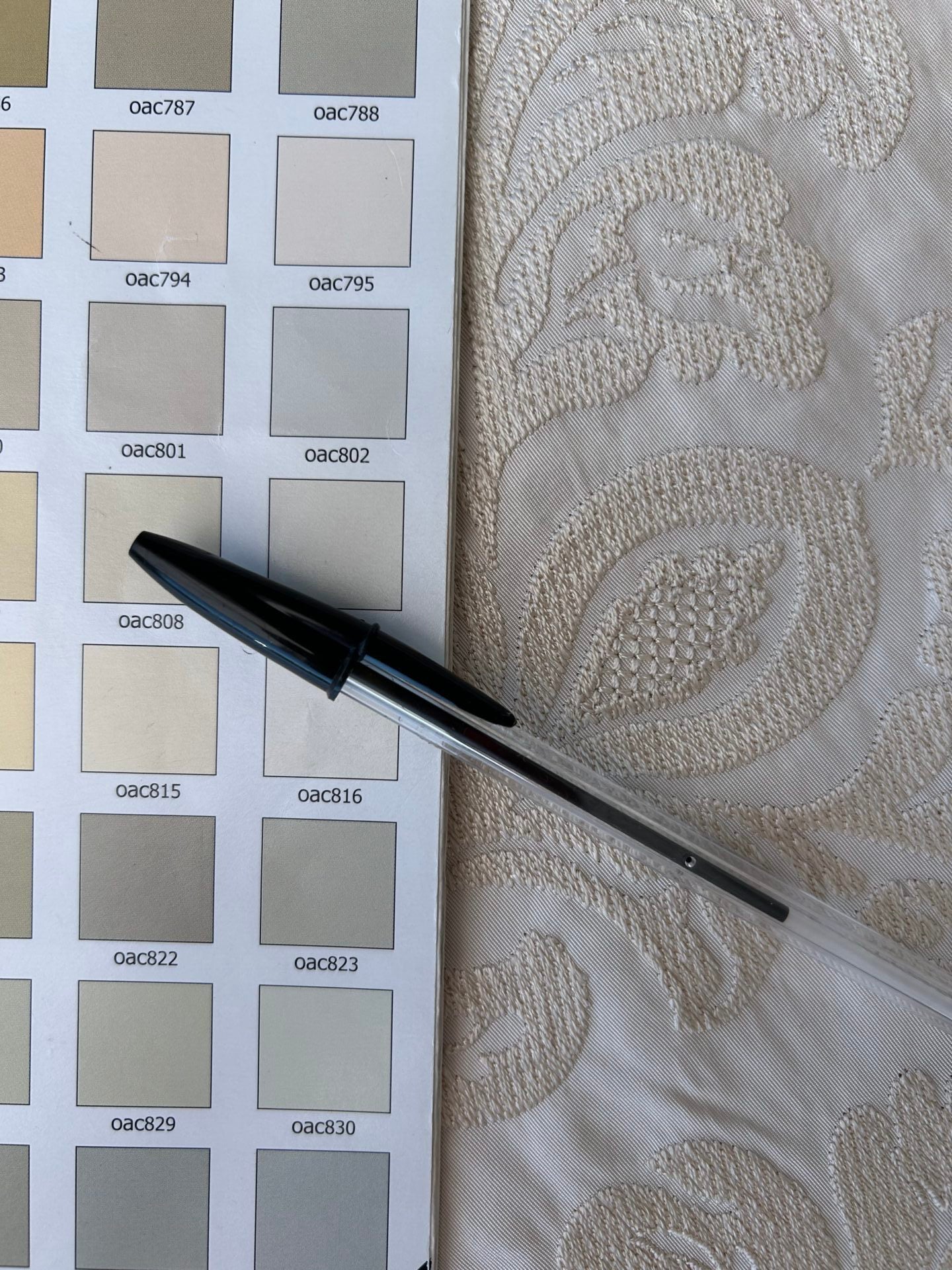 Lovelace Embroidery on Silk Faille Renaissance Damask Cameo Ivory White MSRP USD 413