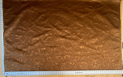 by yard Boboli Garden Silk Damask Italian Metallic Deep Copper Reddish Bronze MSRP USD 568/yard