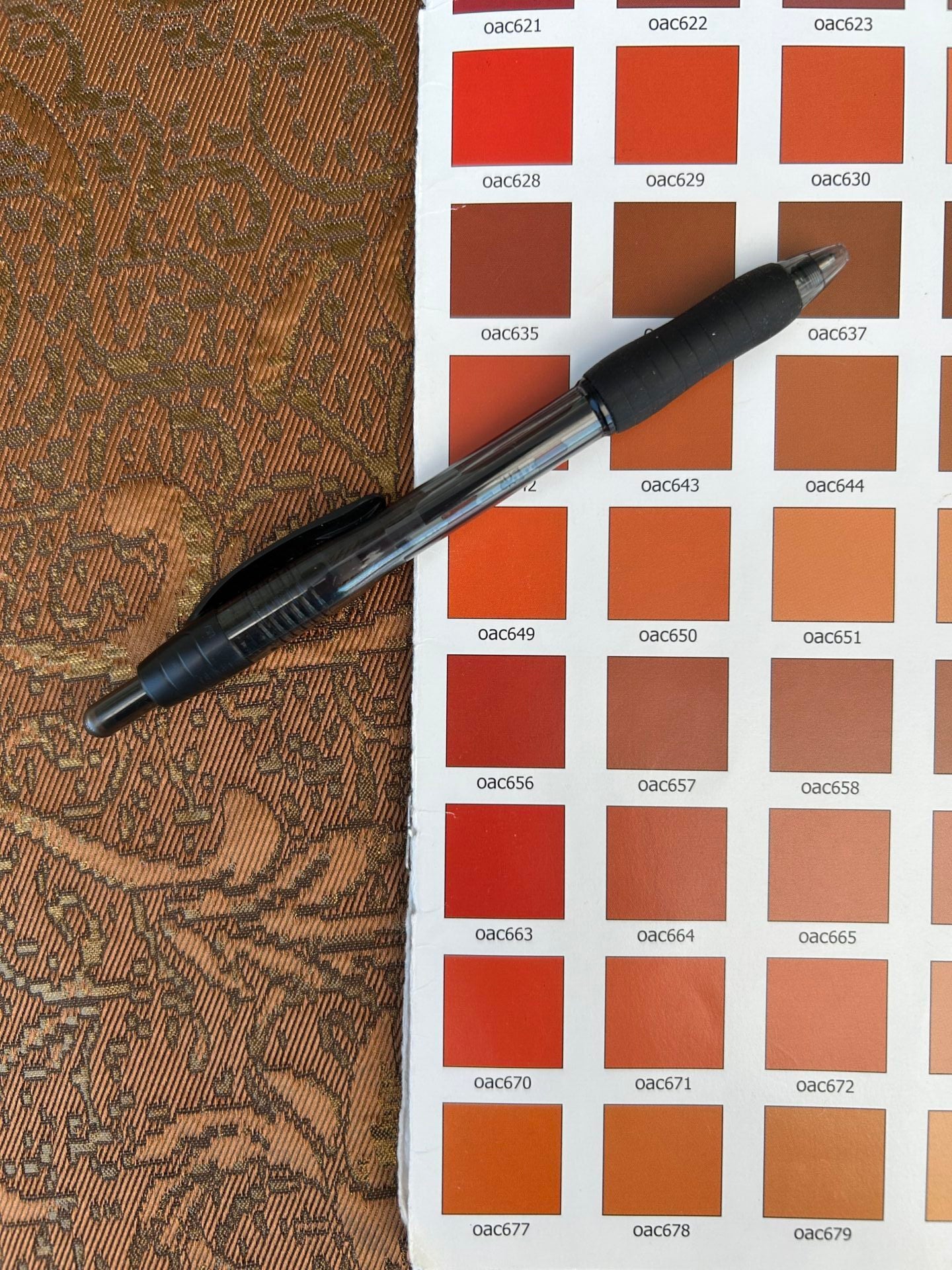 by yard Boboli Garden Silk Damask Italian Metallic Deep Copper Reddish Bronze MSRP USD 568/yard