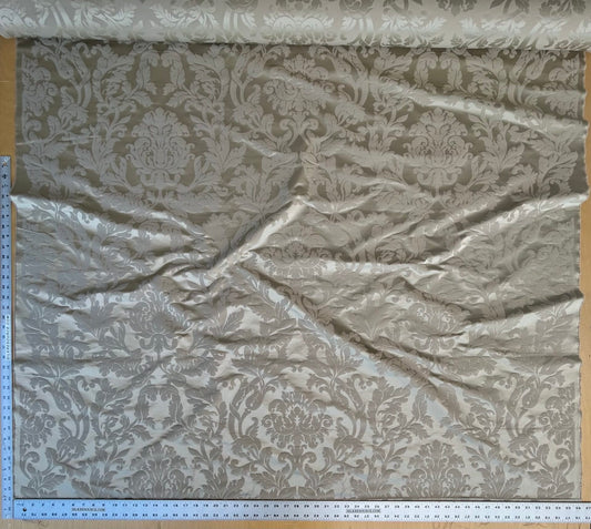 By yard Republica Silk Cotton Damask Renaissance Classy Beige Taupe MSRP USD 526/yard
