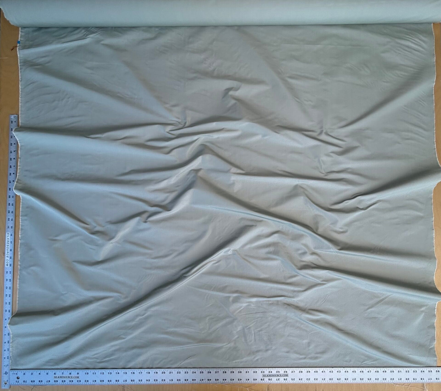 Corringham High End 100% Silk Faille Powder Blue Thick Crisp MSRP USD 400+/yard