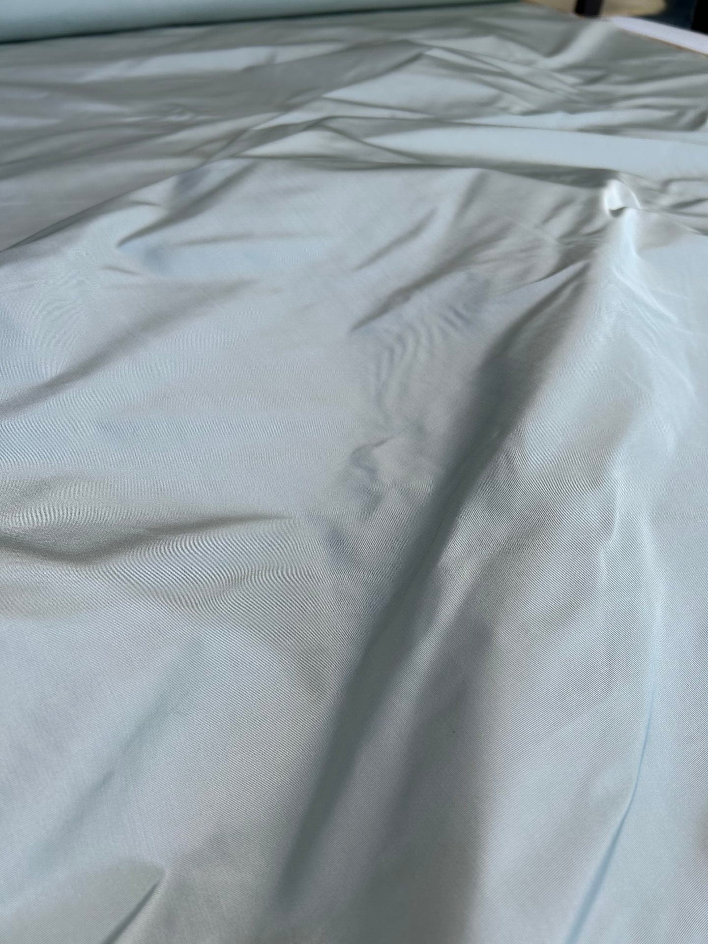 Corringham High End 100% Silk Faille Powder Blue Thick Crisp MSRP USD 400+/yard