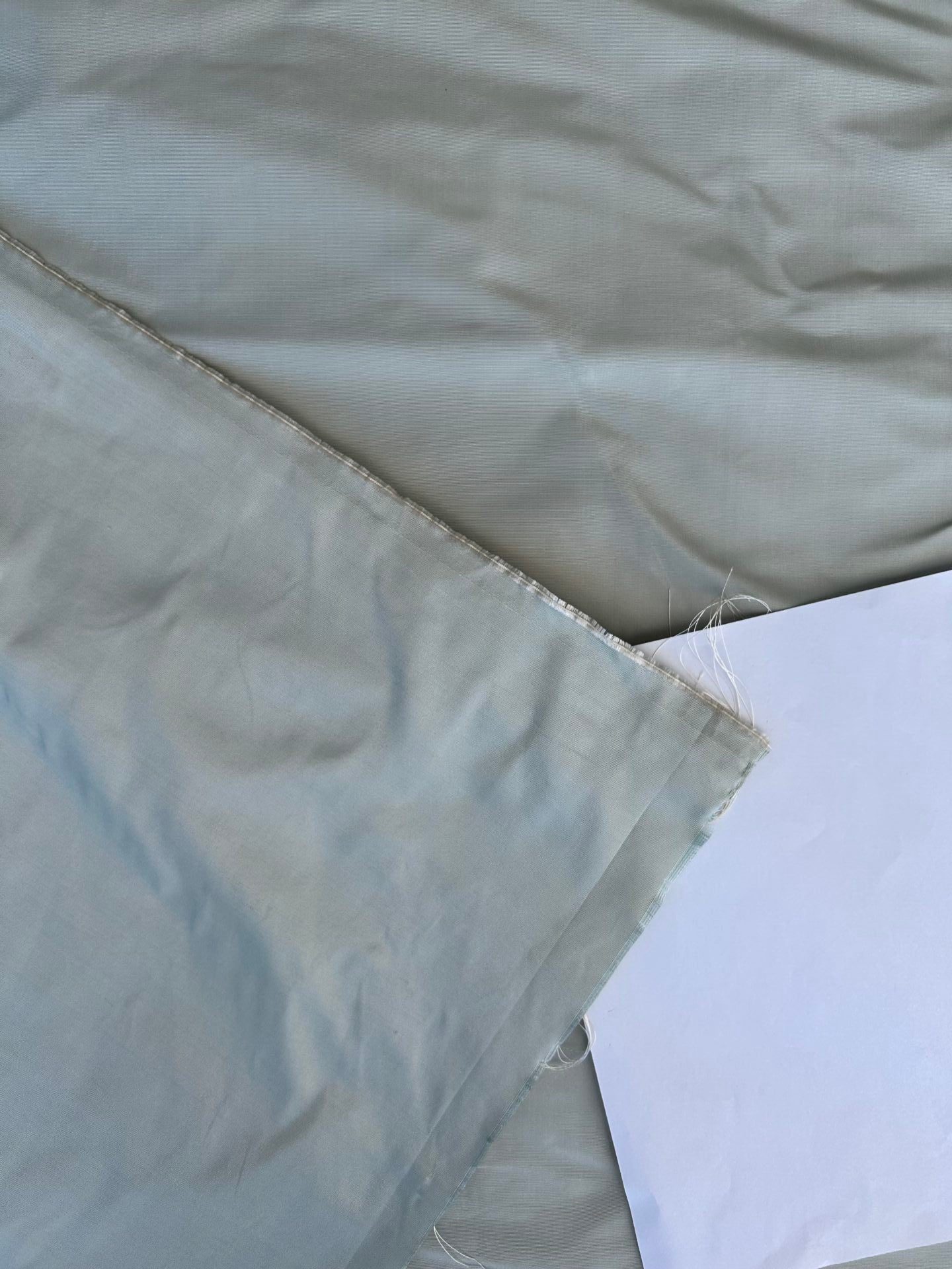 Corringham High End 100% Silk Faille Powder Blue Thick Crisp MSRP USD 400+/yard