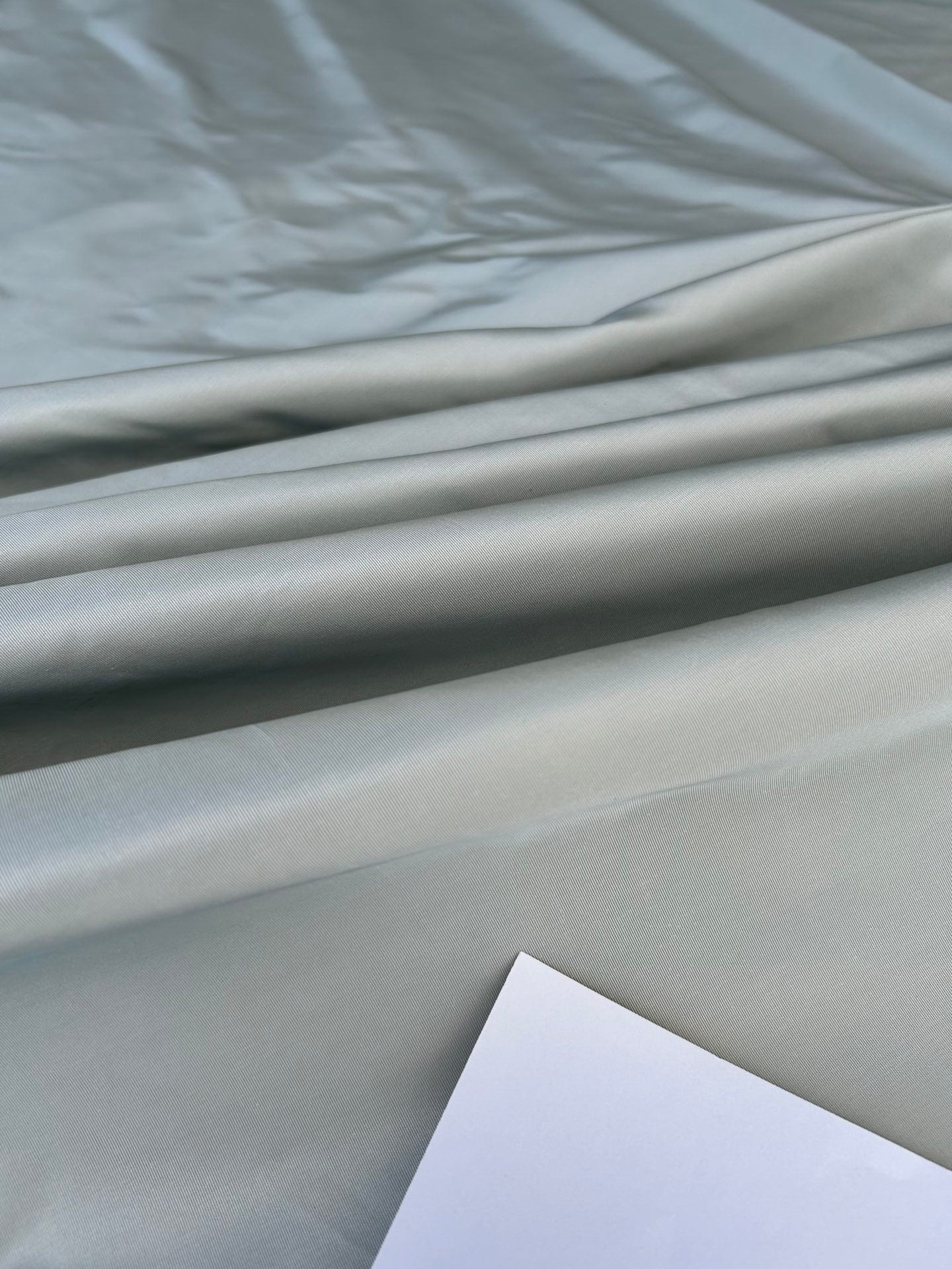 Corringham High End 100% Silk Faille Powder Blue Thick Crisp MSRP USD 400+/yard