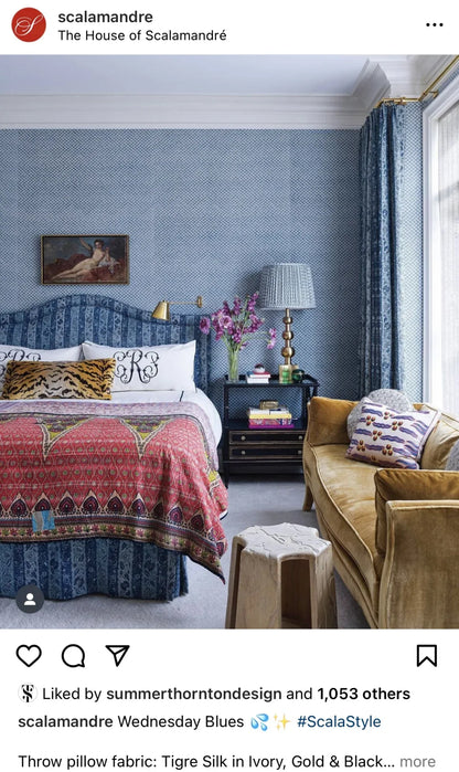 Bty Scalamandre Poseidon Gilt Gold Yellow Neutral Fish Scale Ocean Wave MSRP USD184/Y