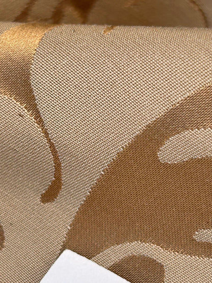 By yard Republica Silk Cotton Damask Renaissance Classy Pumpkin Spice Orange MSRP USD 500+/yard