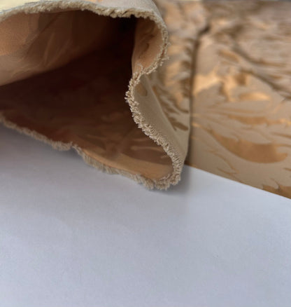 By yard Republica Silk Cotton Damask Renaissance Classy Pumpkin Spice Orange MSRP USD 500+/yard