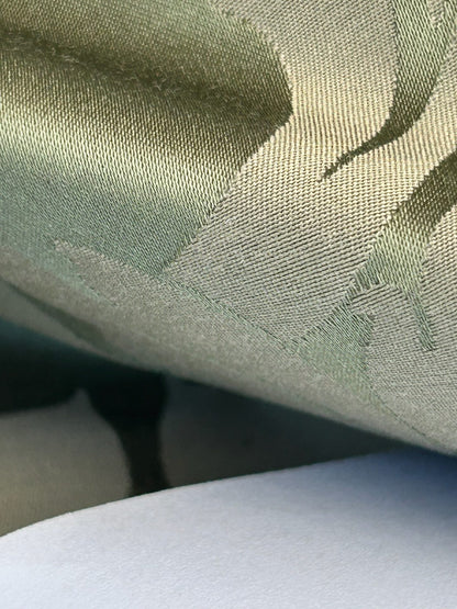 By yard Republica Silk Cotton Damask Renaissance Classy Ice Meadow Green  MSRP USD 500+/yard