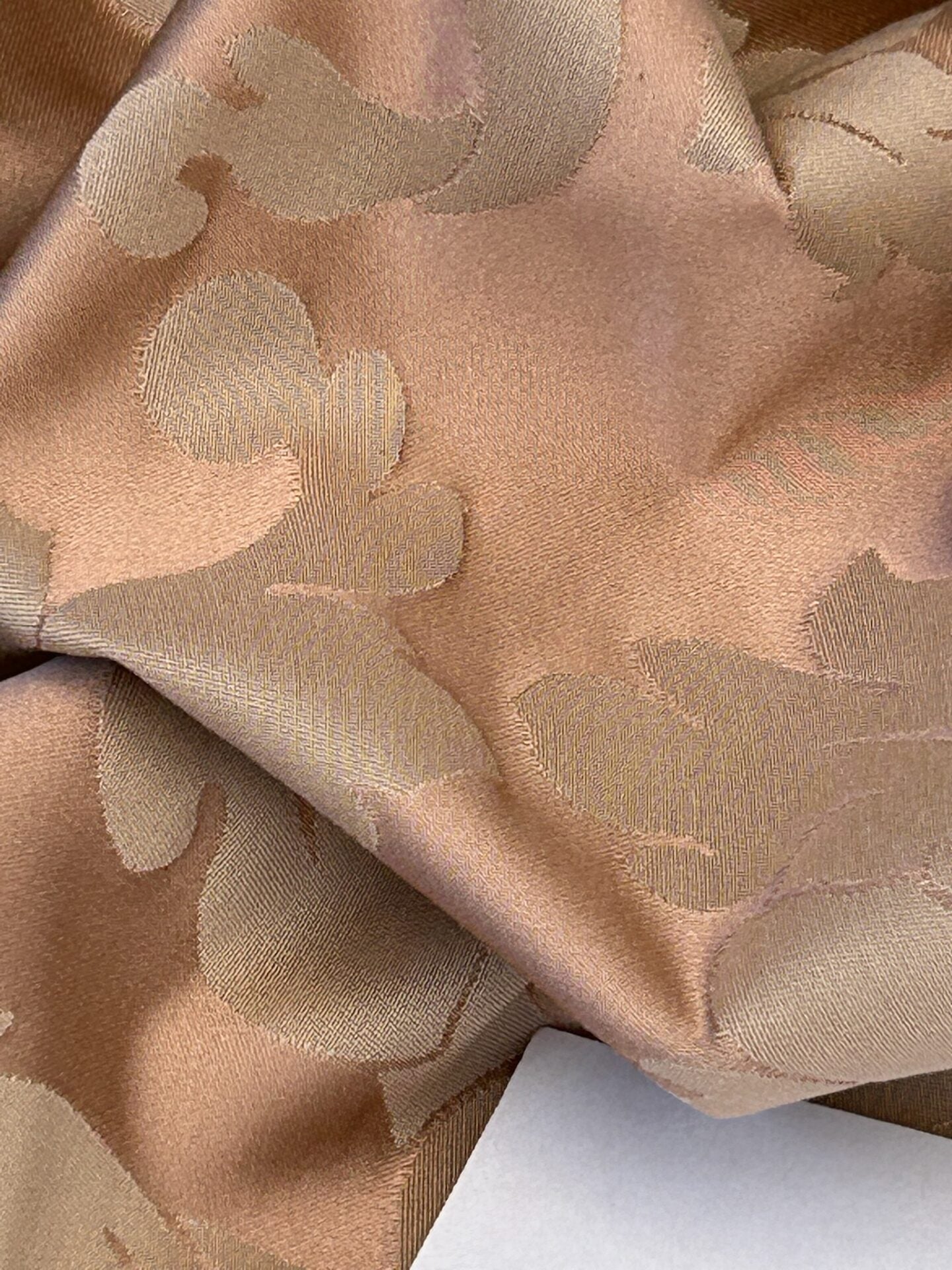 By yard Republica Silk Cotton Damask Renaissance Classy Pink Coral MSRP USD 500+/yard