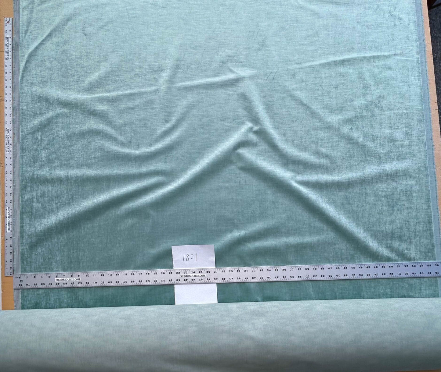 By Yard History Velvet Turquoise Blue Aqua Green Silky MSRP USD325