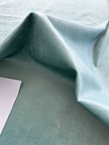 By Yard History Velvet Turquoise Blue Aqua Green Silky MSRP USD325