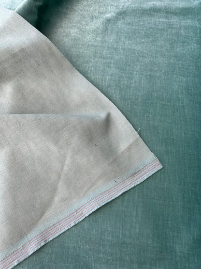 By Yard History Velvet Turquoise Blue Aqua Green Silky MSRP USD325