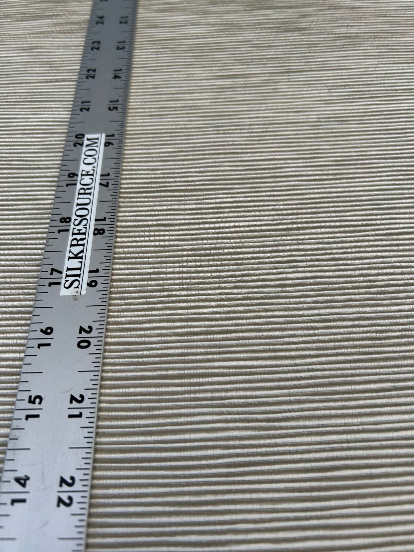 By yard Tapestry Silk Ottoman Wide Ribbed Silver Grey MSRP USD 600+/Yard