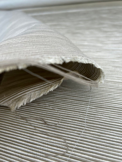 By yard Tapestry Silk Ottoman Wide Ribbed Silver Grey MSRP USD 600+/Yard