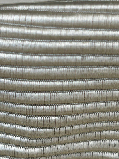 By yard Tapestry Silk Ottoman Wide Ribbed Silver Grey MSRP USD 600+/Yard