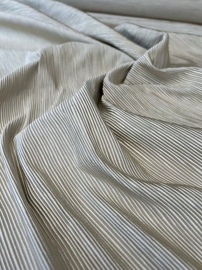 By yard Tapestry Silk Ottoman Wide Ribbed Silver Grey MSRP USD 600+/Yard