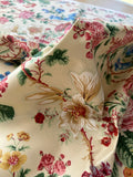 Claire Austin English Cottage Climbing Rose Bluebell Chintz Rose print in Blush Pink English 100% Cotton MSRP USD 355/Y
