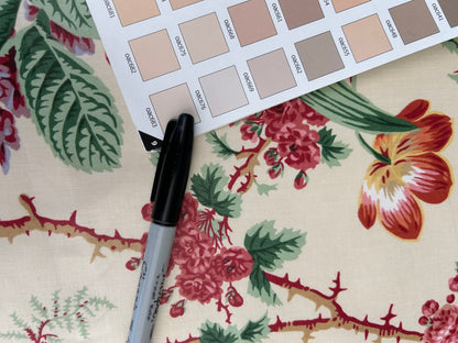 Claire Austin English Cottage Climbing Rose Bluebell Chintz Rose print in Blush Pink English 100% Cotton MSRP USD 355/Y