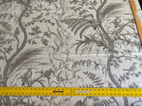 Brunschwig &amp; Fils Bird &amp; Thistle Print Grey on Pale cream