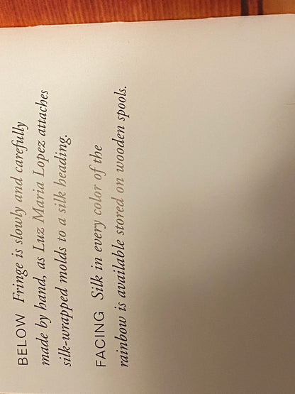 Scalamandre Lyon 100% Silk Double Tie Back Blue Yellow White