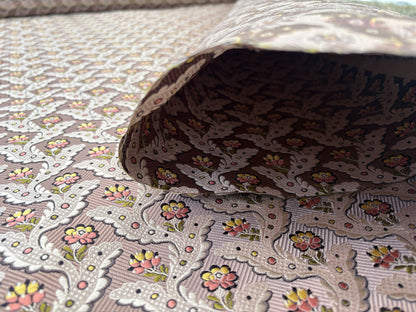 Special Order Scalamandre Tassinari & Chatel Royal Danceny Bois de Rose Brown Floral Historic Silk MSRP USD2960/y