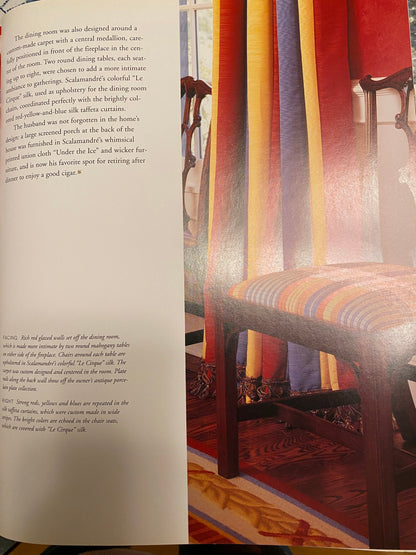 Lee Jofa Le Cirque Weave "grape" Purple Orange Tromp D'oeil Silk Jacquard Fake Ribbon MSRP USD 290/Yard