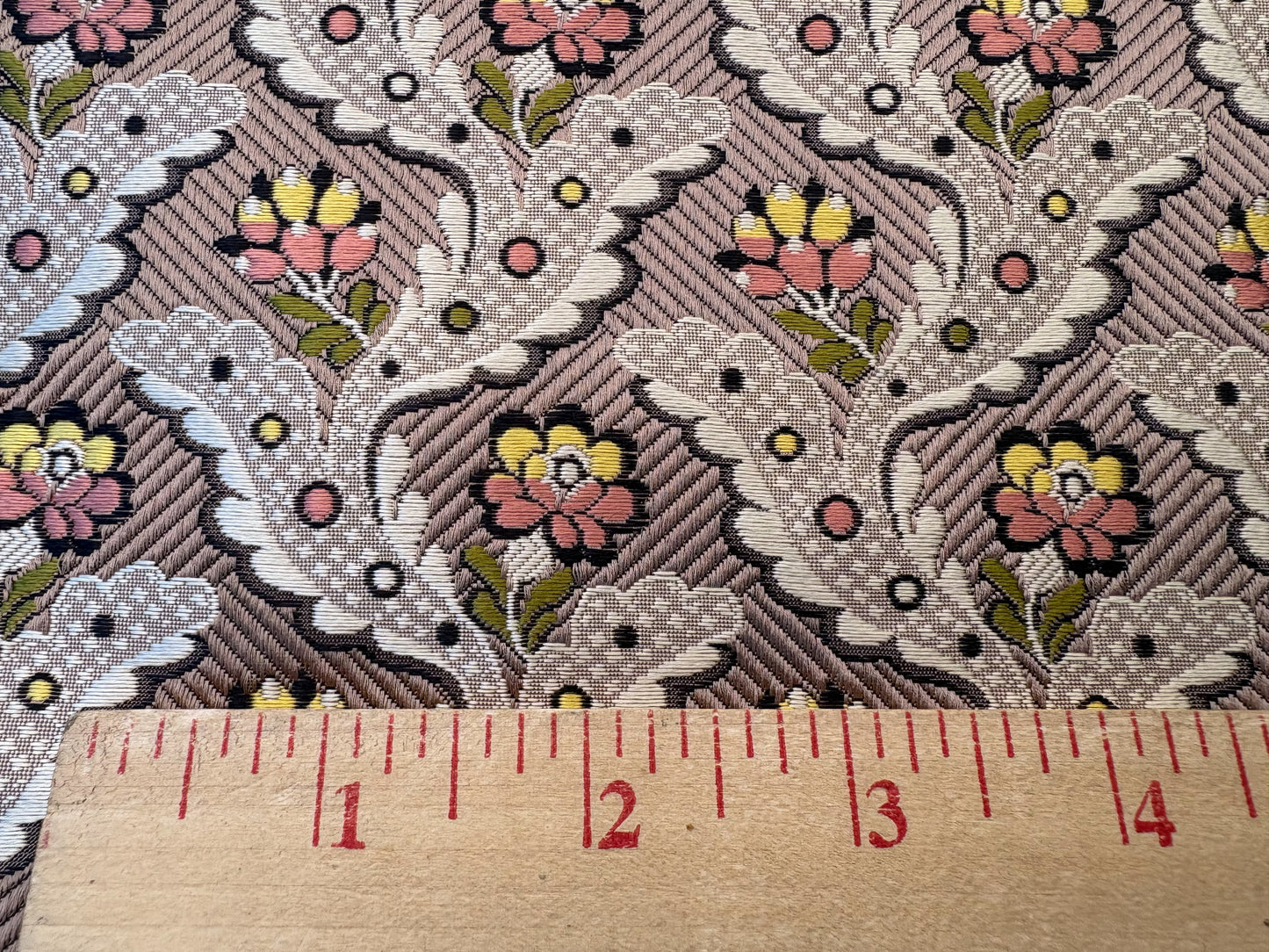 Special Order Scalamandre Tassinari & Chatel Royal Danceny Bois de Rose Brown Floral Historic Silk MSRP USD2960/y