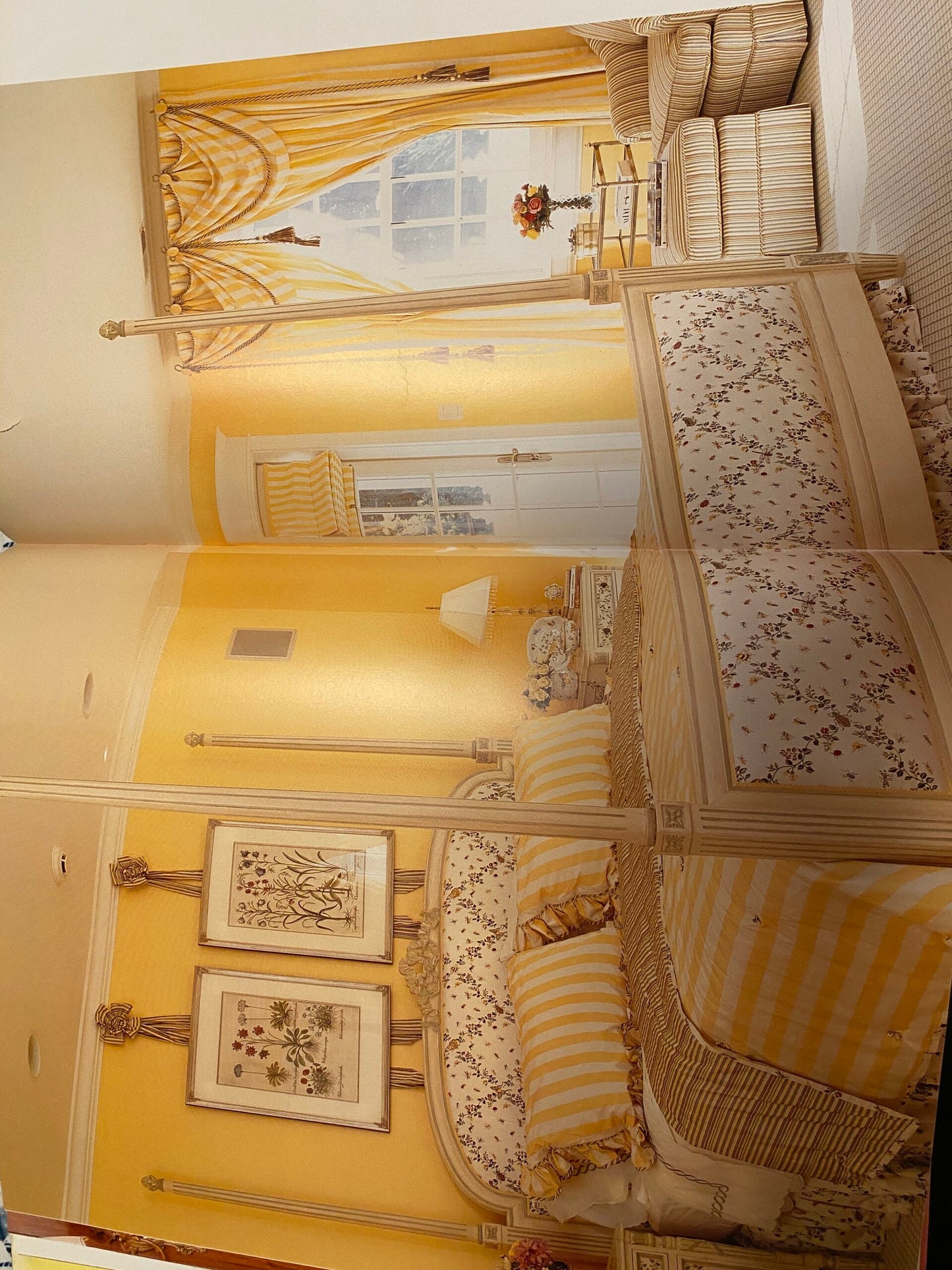 Aria Strie Cornsilk Yellow Light Gold Wallpaper Scalamandre Single Roll 5 Yards MSRP USD 126/single Roll