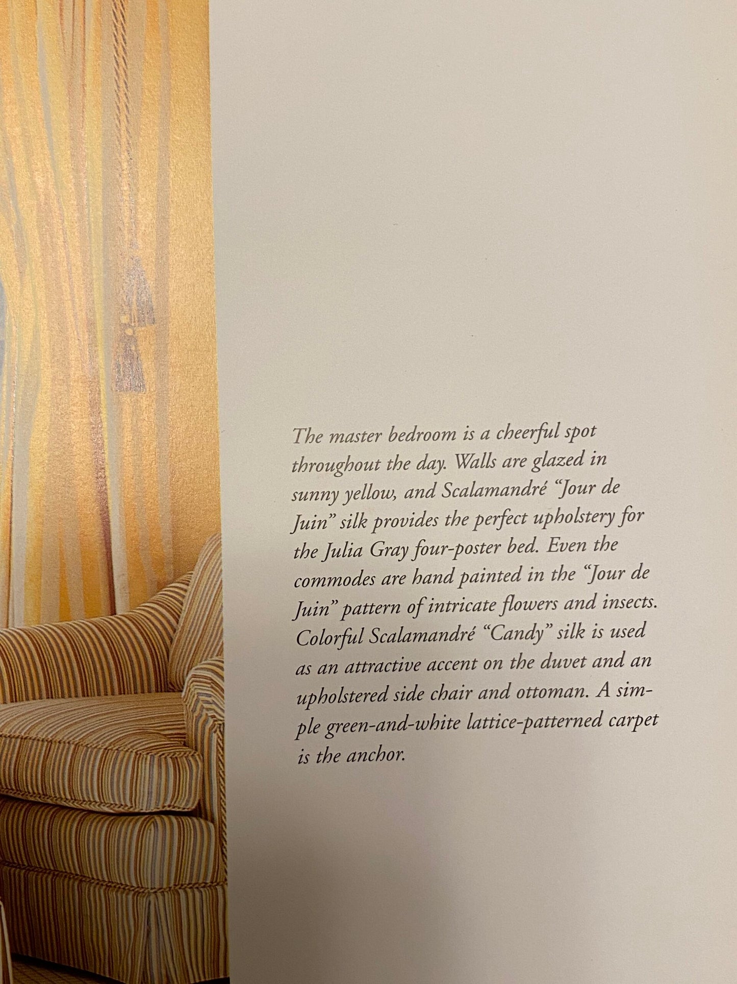 Aria Strie Cornsilk Yellow Light Gold Wallpaper Scalamandre Single Roll 5 Yards MSRP USD 126/single Roll